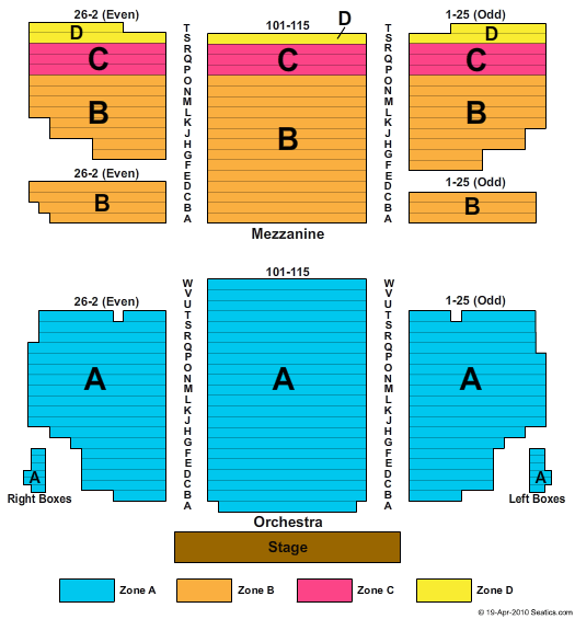 Seating Chart For Moulin